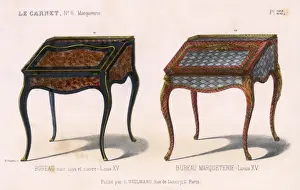 Desks Prints: Two French Bureaus