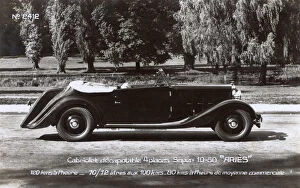 Images Dated 30th May 2018: French Cabriolet Aries Super 10 / 50