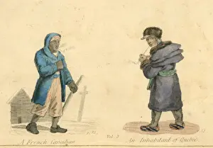 Quebec Prints: French Canadian and Inhabitant of Quebec