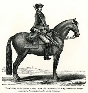 Tackle Prints: FRENCH CAVALRY 1766