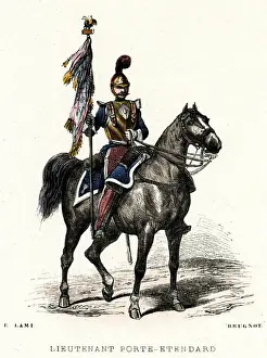 French Cavalry Soldier Standard Bearer