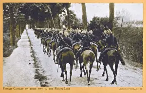 Lancer Prints: French Cavalry on their way to the Front - WWI