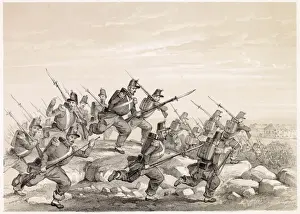 Hurry Prints: The French Chasseurs de Vincennes hurry into action at Bomarsund Date