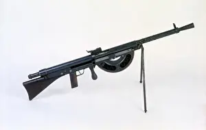 French Chauchat light machine gun, WW1