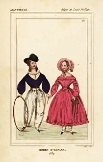 Skipping Prints: French childrens fashions, 1839