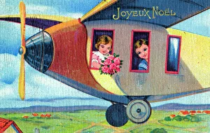 Surprising Prints: French Christmas Card - Aviation