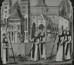 1090 Prints: The French Cistercian monk Saint Bernard (1090-1153)