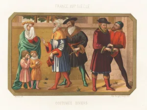 Moulin Prints: French costumes, 16th century