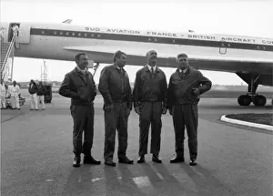 Toulouse Prints: The French crew in Toulouse after Concordes first flight