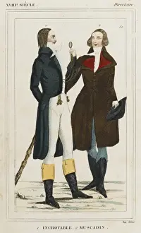 1796 Prints: French Dandies, 1796