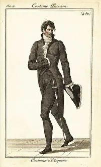 Bicorn Prints: French dandy in court costume, Paris, 1803