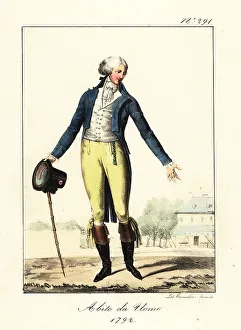 Tricolor Prints: French dandy in the Revolutionary era, 1792