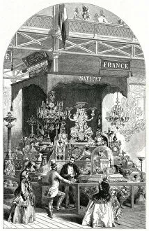 Images Dated 3rd December 2018: French department at The Great Exhibition 1851