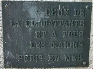 Images Dated 14th March 2019: French Destroyer la Combattante Memorial Courseulles