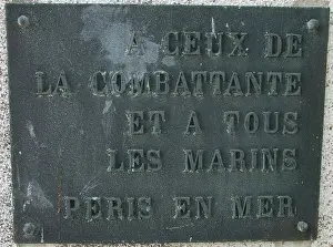 Destroyer Prints: French Destroyer la Combattante Memorial Courseulles