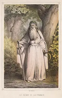 Wreath Prints: French Druid with Sickle
