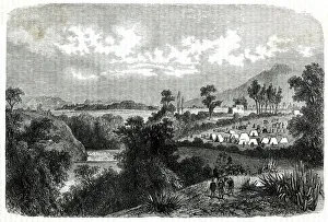 Puebla Gallery: French encampment at Puebla