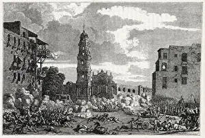 Engage Prints: The French enter Naples and engage the rebellious populace Date: 25 January 1799