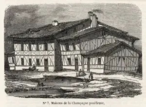Farm House Prints: French Farm / Champagne