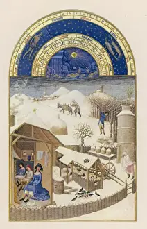 1487 Prints: French Farm in Winter