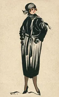 Heels Prints: French Fashions - hand drawn / painted postcard