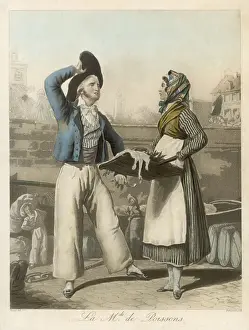 Seine Prints: French Fish Seller / Paris