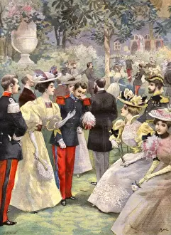 Attended Prints: French Garden Party 1896