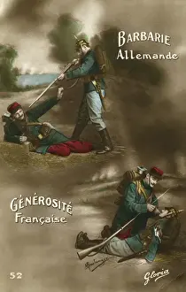 Attitude Prints: French and German contrasts, WW1