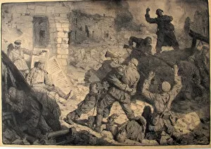 Kinds Collection: French and German soldiers in hand to hand fighting