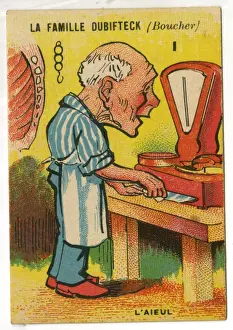 Bald Prints: French Happy Families - Butcher