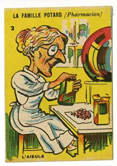 Grandmother Prints: French Happy Families - Pharmacist