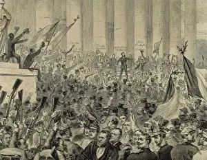 Celebrating Prints: French history. Proclamation of the Second Republic. Decembe