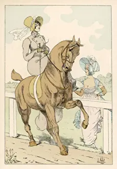 Sidesaddle Prints: FRENCH HORSEWOMAN 1805