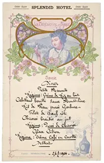French Hotel Menu 1904