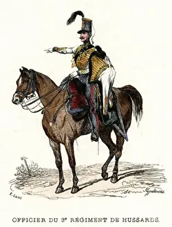 Hussar Prints: French Hussar Cavalry Officer