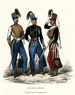 Hussar Prints: French Hussars soldiers