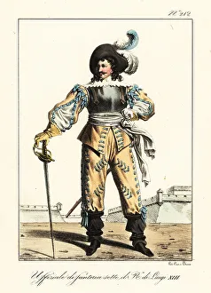 French infantry officer in the reign of King Louis XIII
