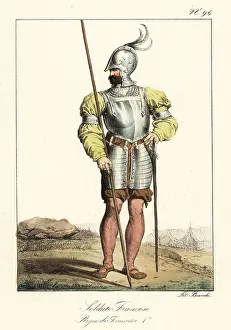 Doublet Prints: French infantry soldier, 16th century