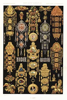 Racinet Prints: French jewelry from the 17th and 18th centuries