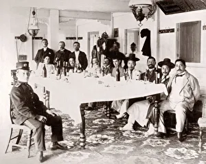Korea Prints: French and Korean businessmen Seoul, Korea, c. 1900