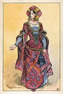 1480 Prints: French Lady 1480