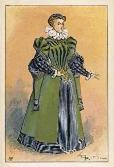 1560 Prints: French Lady Ca 1560