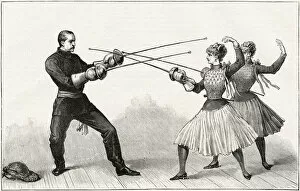 Images Dated 10th October 2019: FRENCH LADY FENCERS (1)