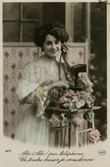French Lady on Phone