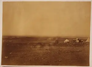 French left attack, Kamiesch in the distance - tents of Sir