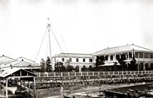 Yokohama Prints: The French Legation, Yokohama, Japan circa 1870