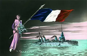 Ferry Prints: French Leon Gambetta-class armoured cruiser Jules Ferry