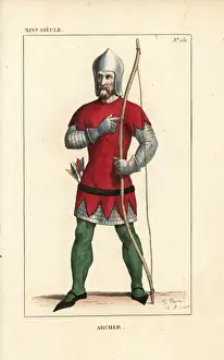 Arrows Prints: French longbowman, 14th century