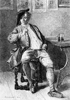 French man smoking pipe