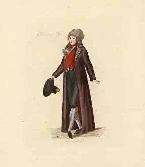 Gilet Prints: French man wearing the fashion of December 1791